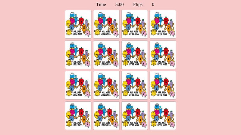 Memory Card Game JS, HTML5, CSS3