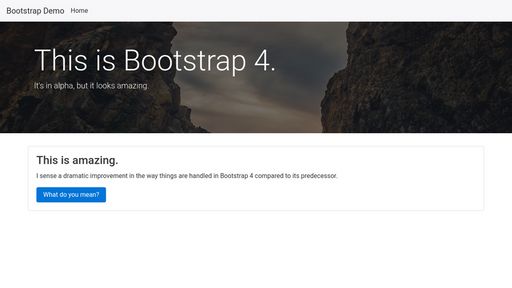 Bootstrap 4 Testdrive - Script Codes