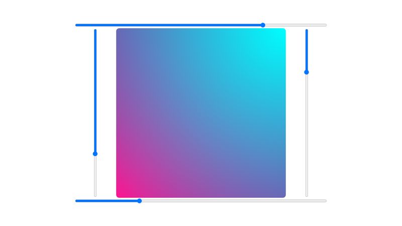 Interactive Opposing Corner Radial Gradient