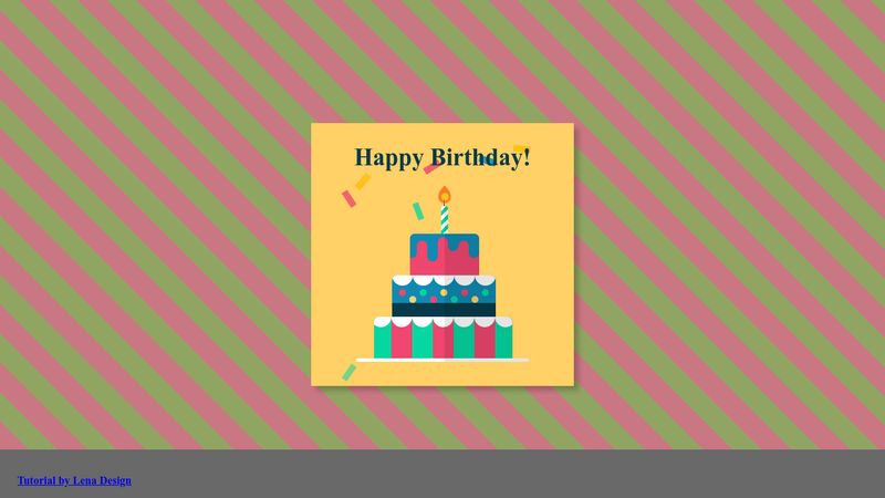 CSS Birthday Card