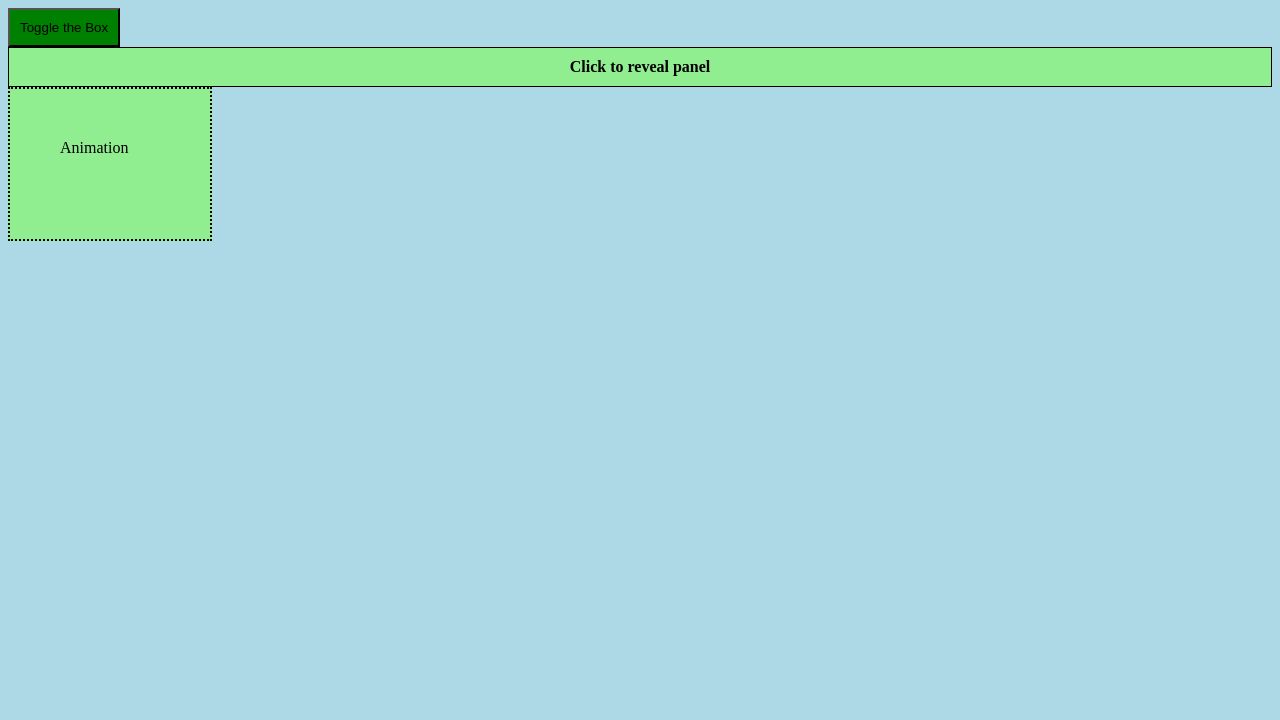 jQuery - Slide Down Toggle Function & Loop Animation jQuery - Slide Down Toggle Function & Loop Animation