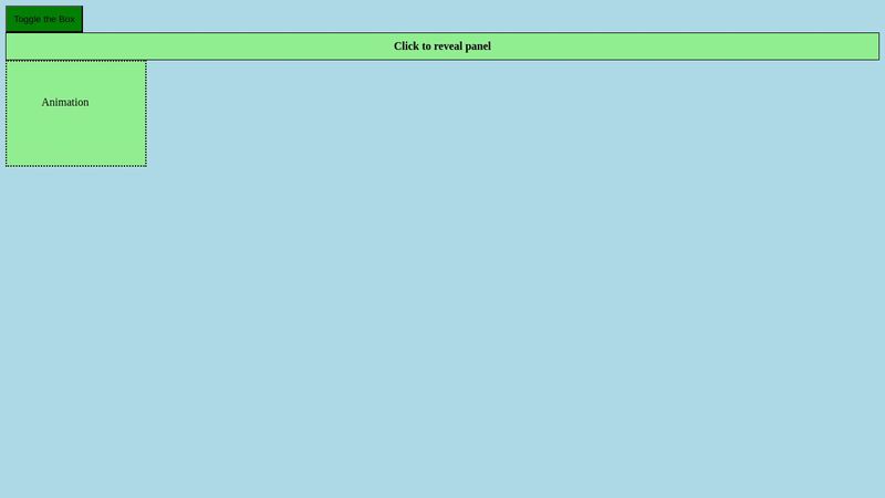 jQuery - Slide Down Toggle Function & Loop Animation jQuery - Slide Down Toggle Function & Loop Animation