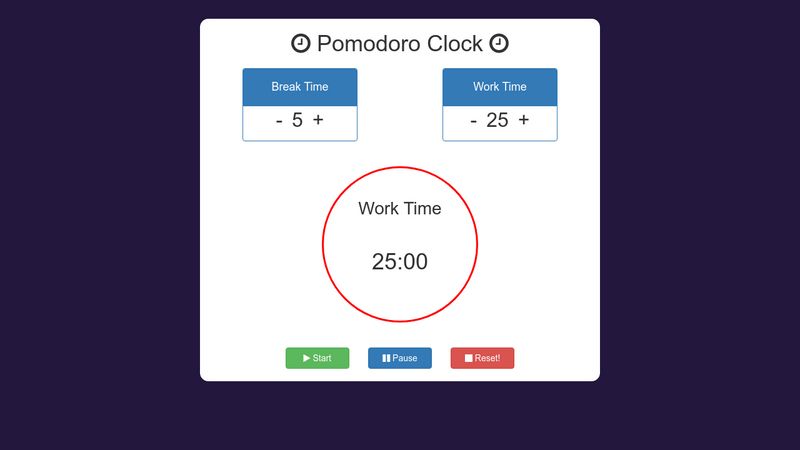 Pomodoro Clock