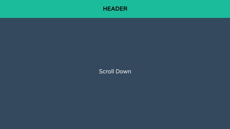 Header Animation by Scroll