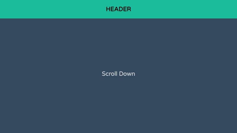 Header Animation by Scroll Header Animation by Scroll