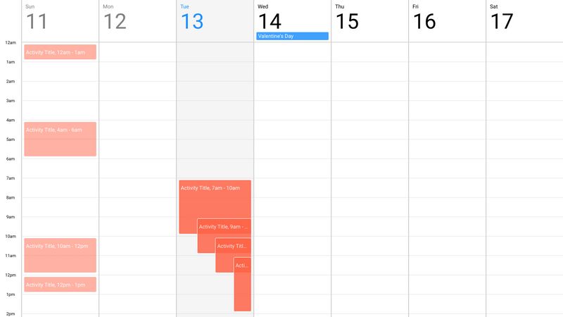 CSS Grid Calendar