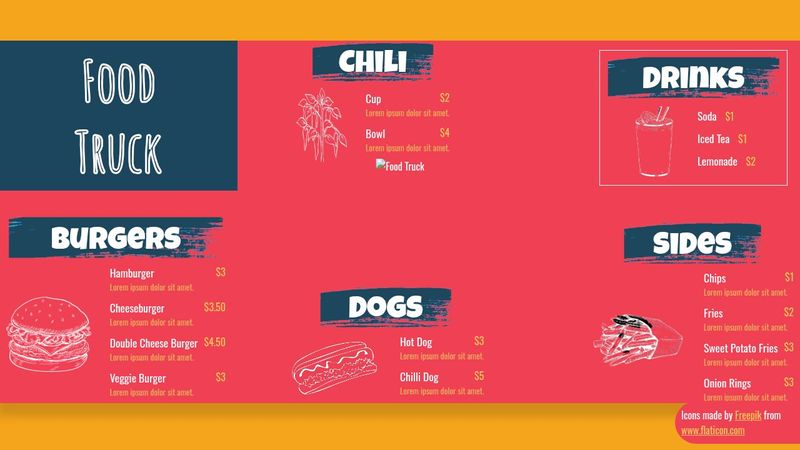 CSS Food Truck Menu