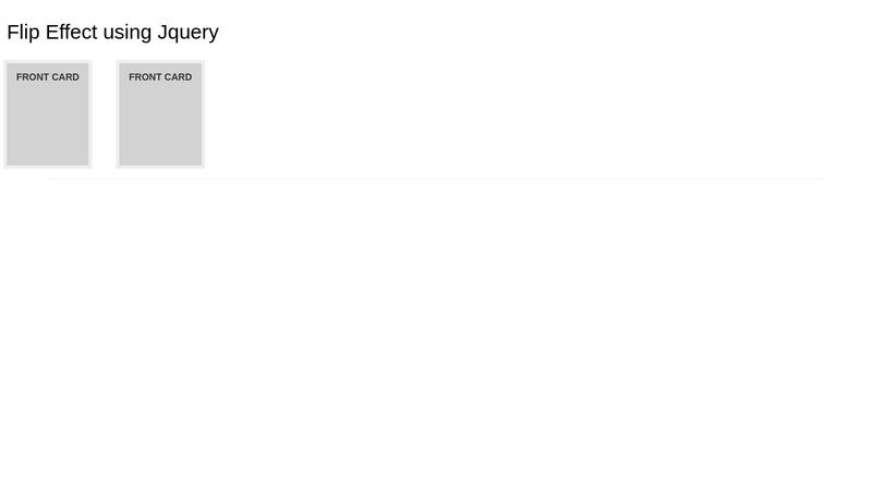 Jquery Flip Effect Jquery Flip Effect