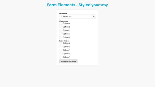 Form fields styled for cross browser - Script Codes