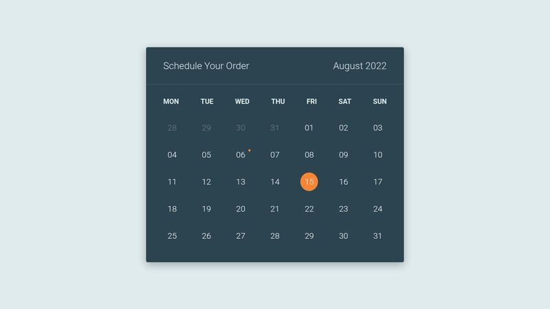 Calendar Flip Animation