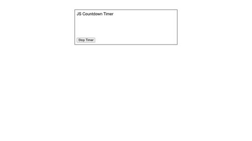 JS Countdown Timer - Script Codes
