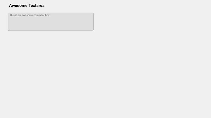 awesome-textarea