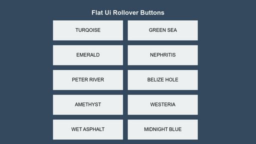 Flat Ui Rollover Buttons - Script Codes