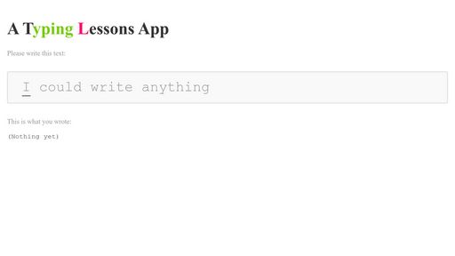 A Typing Lessons App - Script Codes