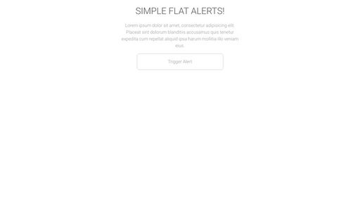 Flat UI Alert - Script Codes