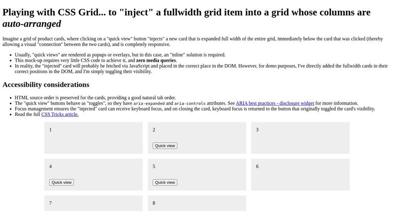 Playing with CSS Grid 'auto-fit' and 'grid-auto-flow'... as featured in https://css-tricks.com/expandable-sections-within-a-css-grid/ Playing with CSS Grid 'auto-fit' and 'grid-auto-flow'... as featured in https://css-tricks.com/expandable-sections-within-a-css-grid/