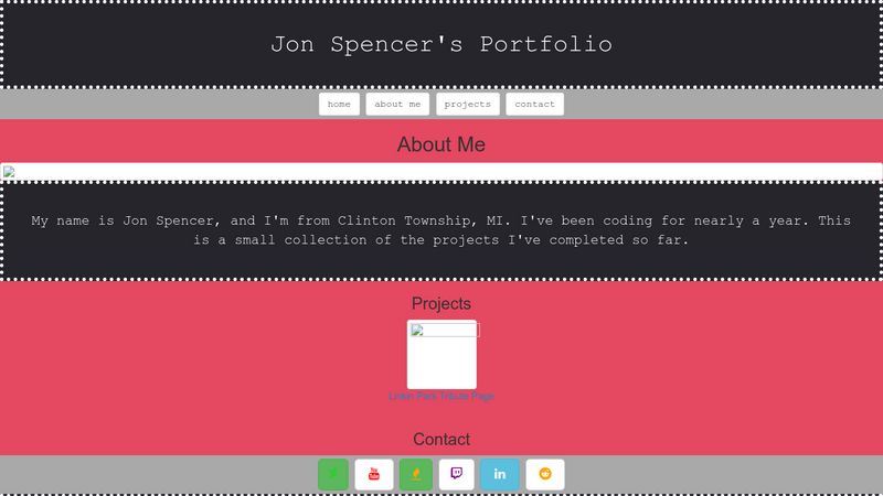 CodePen - My Portfolio Page