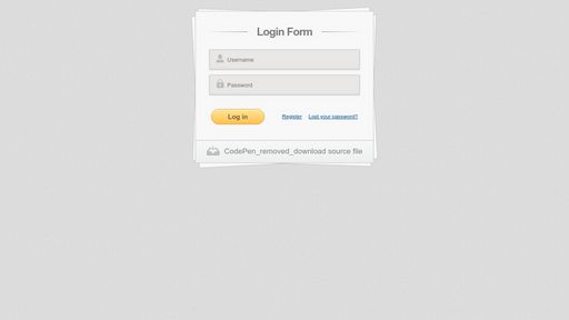 Login form using HTML5 and CSS3 - Script Codes