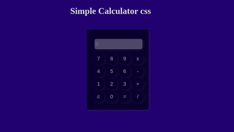 calculator css