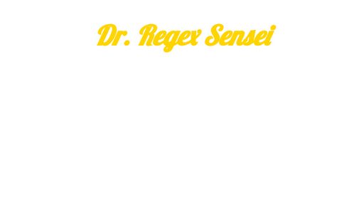 Regex Sensei - Script Codes