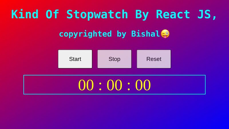 Stopwatch by React