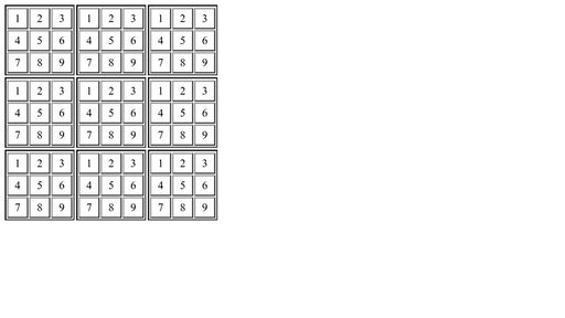 Sudoku grid - Script Codes