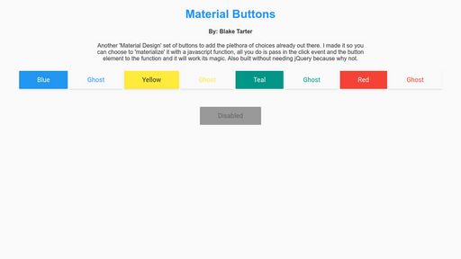 Material Buttons - Script Codes