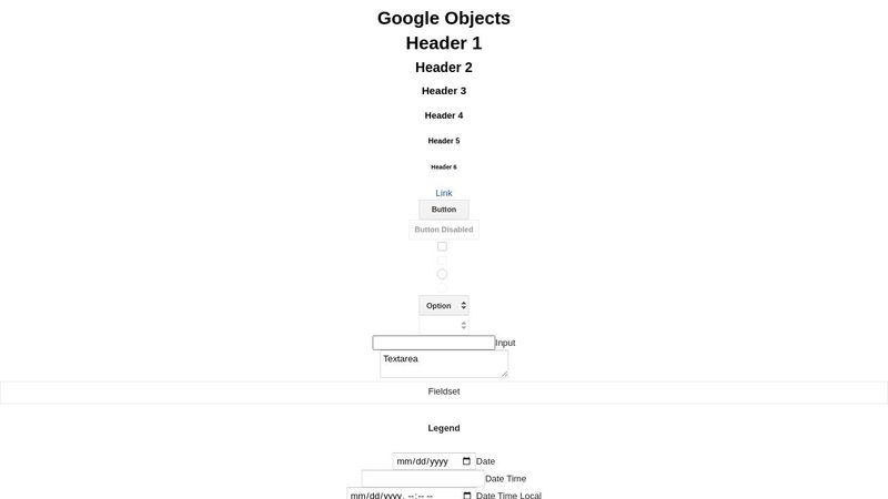 Google Stylesheet
