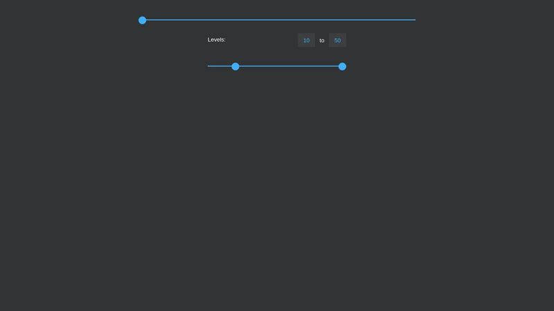Custom range slider