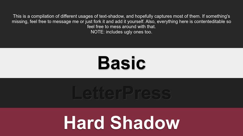 codepen-text-shadow-compilation