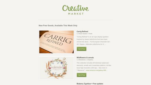 Creative Market Email Example - Script Codes