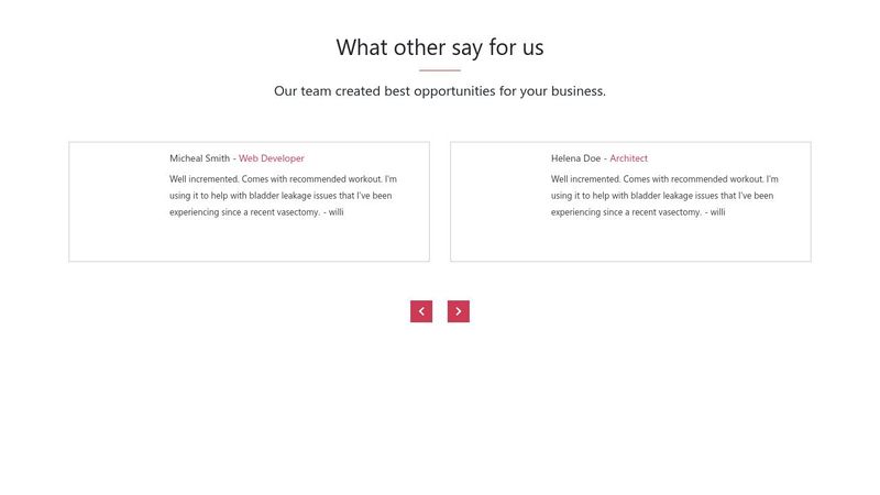 A simple bootstrap testimonial slider A simple bootstrap testimonial slider