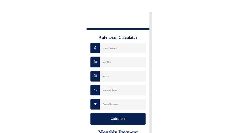 Auto Loan Calculator