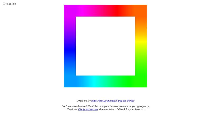 CSS Rainbow Gradient Border (Animated) CSS Rainbow Gradient Border (Animated)
