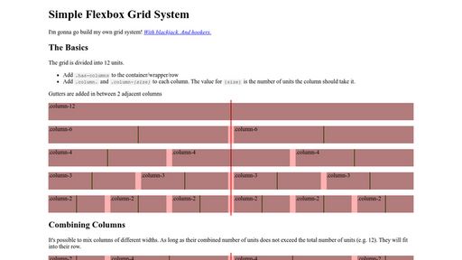 Simple Flexbox Grid System - Script Codes