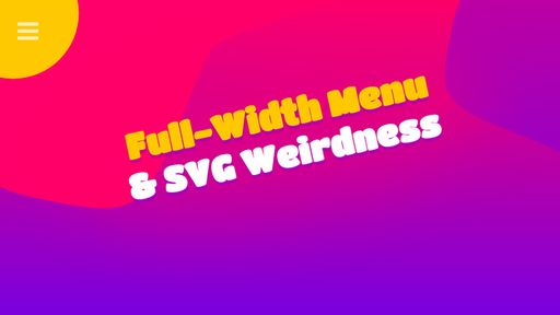 Full width menu & SVG animation - Script Codes