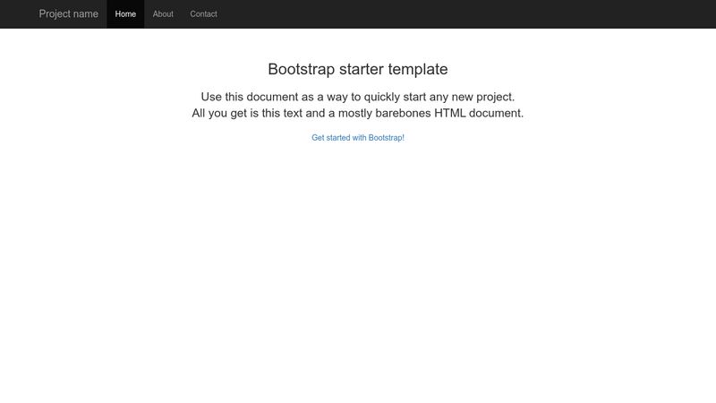 bootstrap-starter-template