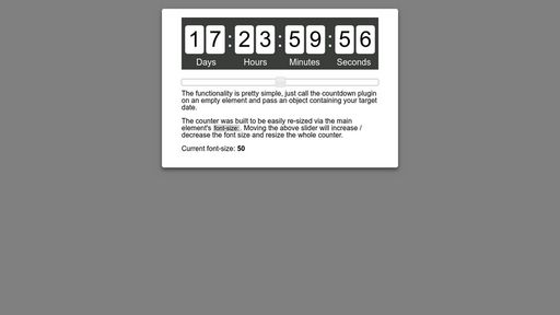 JQuery countdown plugin - Script Codes
