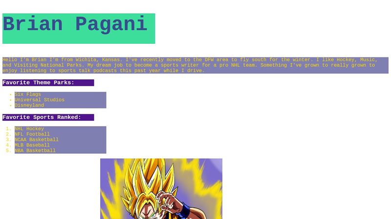 CSS: Profile Page