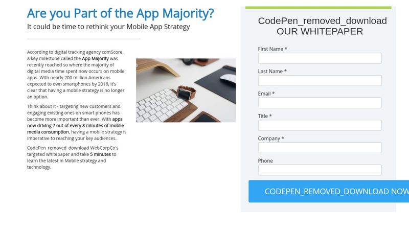 landing page html css