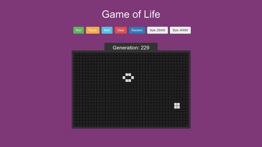 Game of Life React - Script Codes