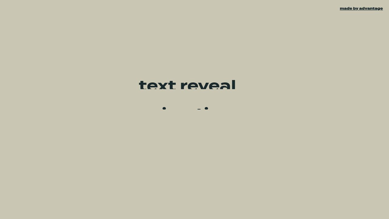 text reveal animation split by line. text reveal animation split by line.