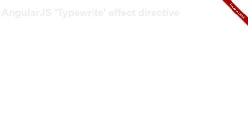 AngularJS 'Typewriter' Directive - Script Codes