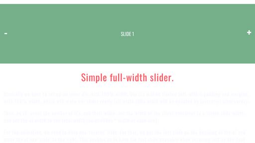 Full-width slider. - Script Codes