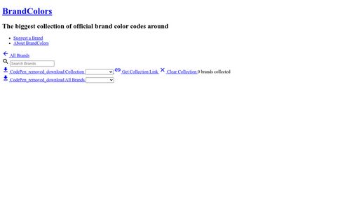 Brandcolors.net - Script Codes