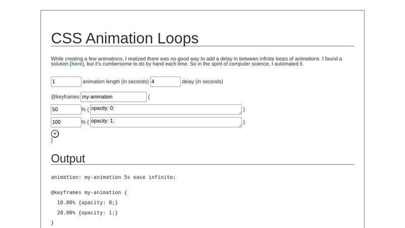 CSS Animation Repeat Delay CSS Animation Repeat Delay