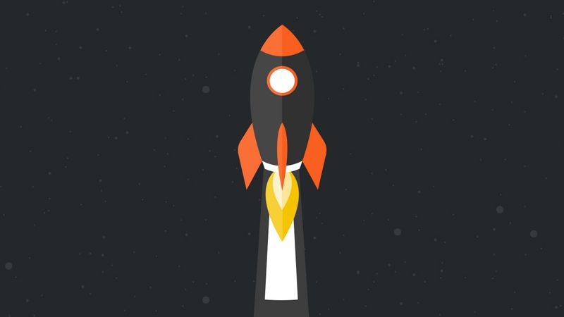 Flying Space Rocket Pure CSS Animation