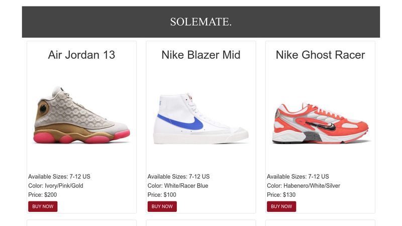 Solemate Shoe Gallery