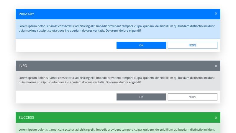 Bootstrap 4.x.x Alert Boxes