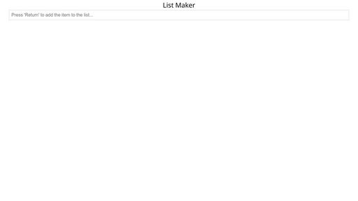 List Maker - Script Codes